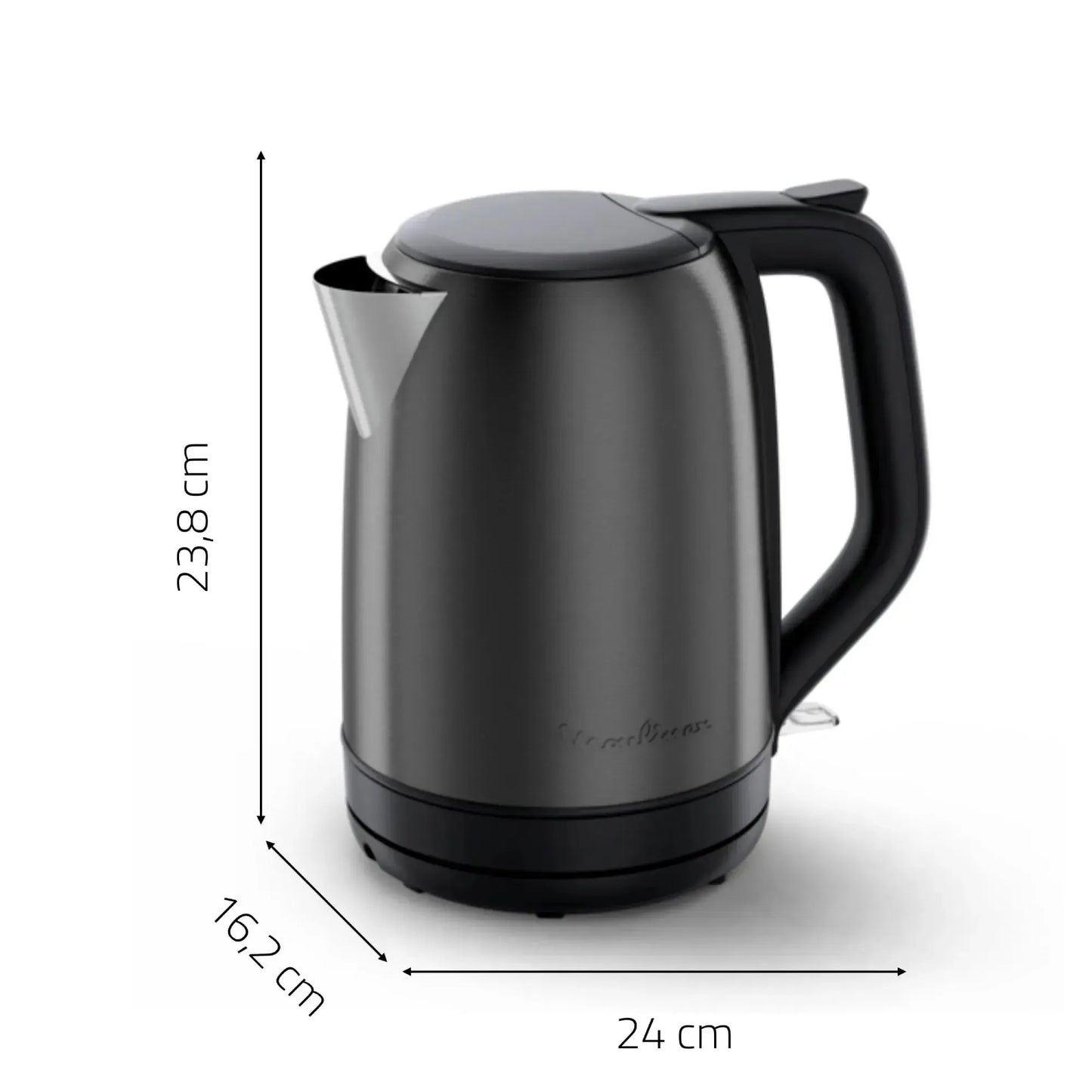 Hervidor Subito 1,7L Negro Acero Inoxidable Moulinex6#negro