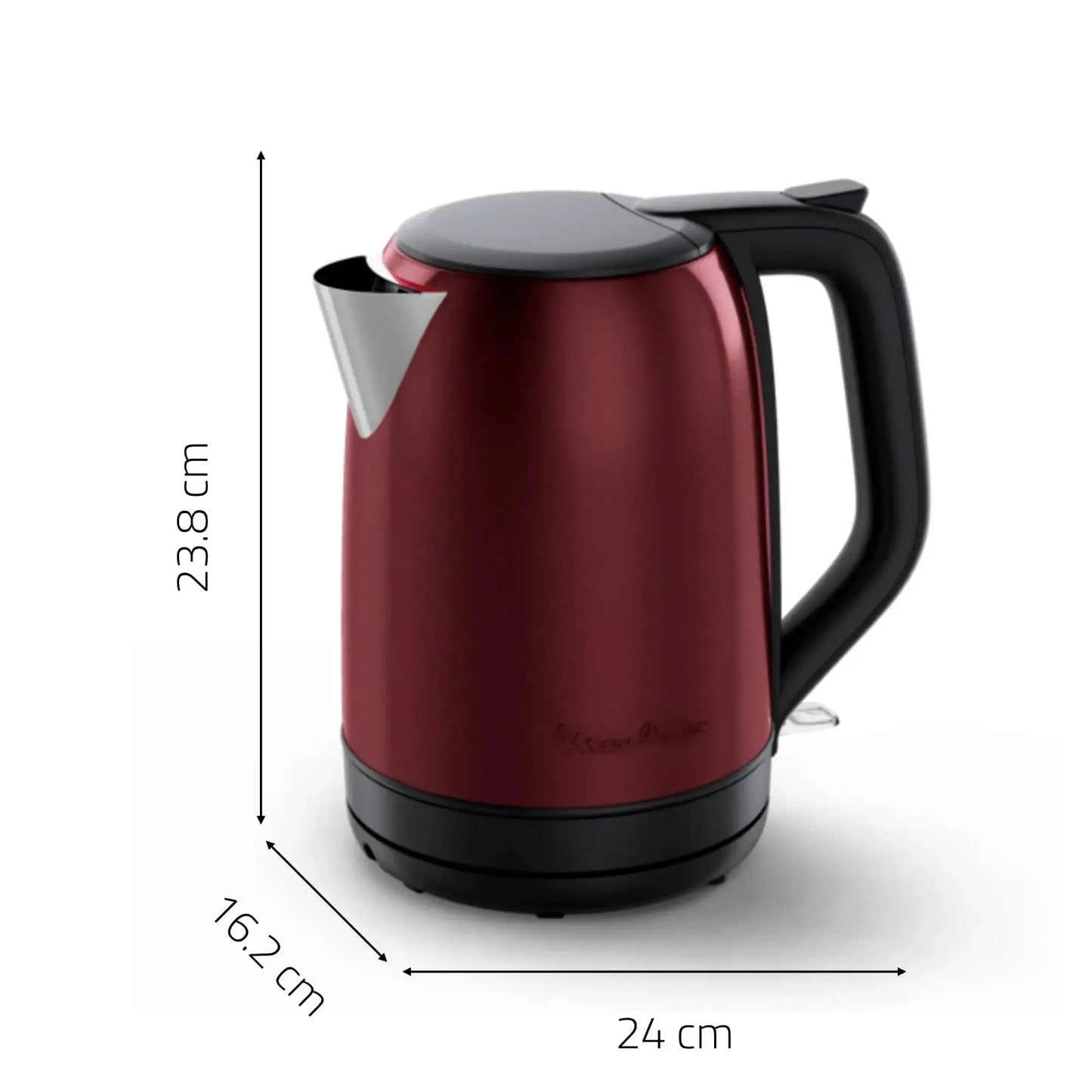 Hervidor Subito 1,7L Rojo Acero Inoxidable Moulinex8#Rojo