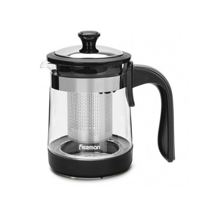 Tetera De Vidrio Con Infusor 750 ml Fissman4#Negro