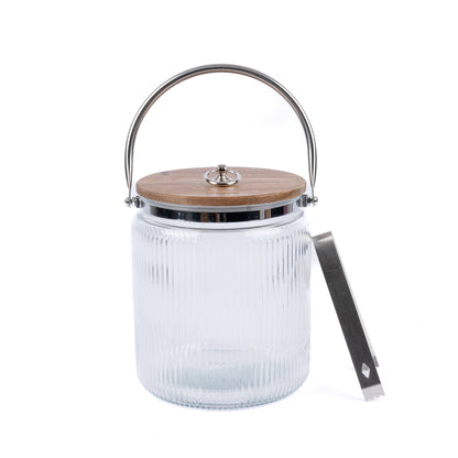 Hielera Vidrio Charlotte Tapa Madera 3,8lts Simplit1#Sin color
