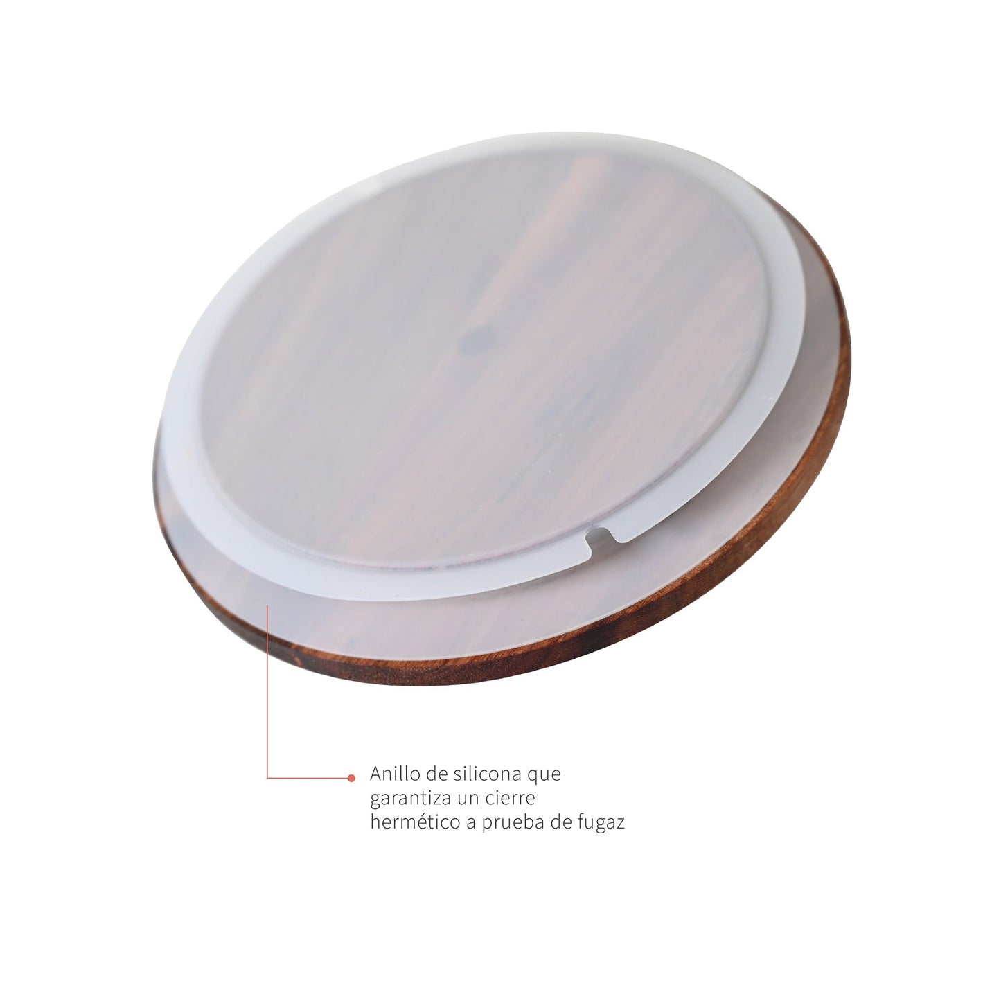 Hielera Vidrio Charlotte Tapa Madera 3,8lts Simplit6#Sin color