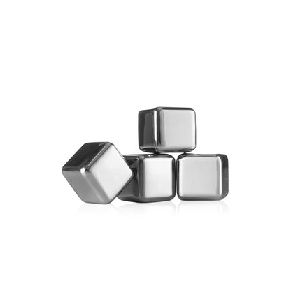 Hielos Acero Inoxidable 4 unidades Vacuvin2#Gris