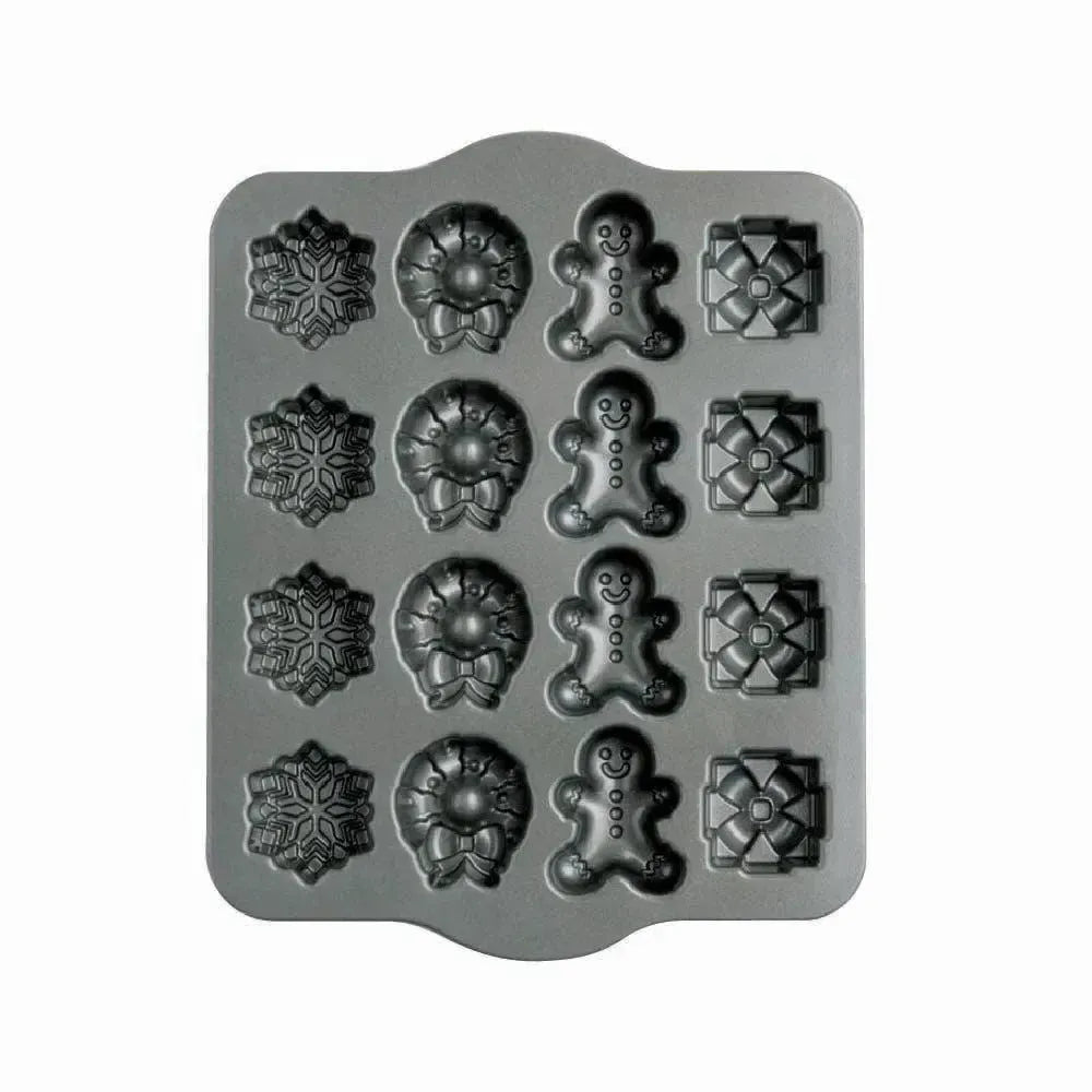 Holiday Teacakes Cakelet Pan Nordic Ware-Accesorios de Cocina