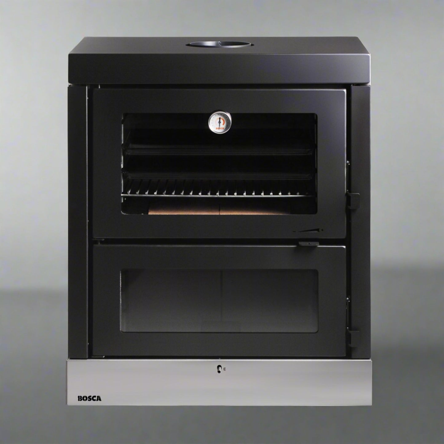 Horno A Leña Doble Cámara 57 Lts Bosca2#Negro