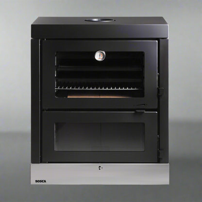 Horno A Leña Doble Cámara 57 Lts Bosca2#Negro