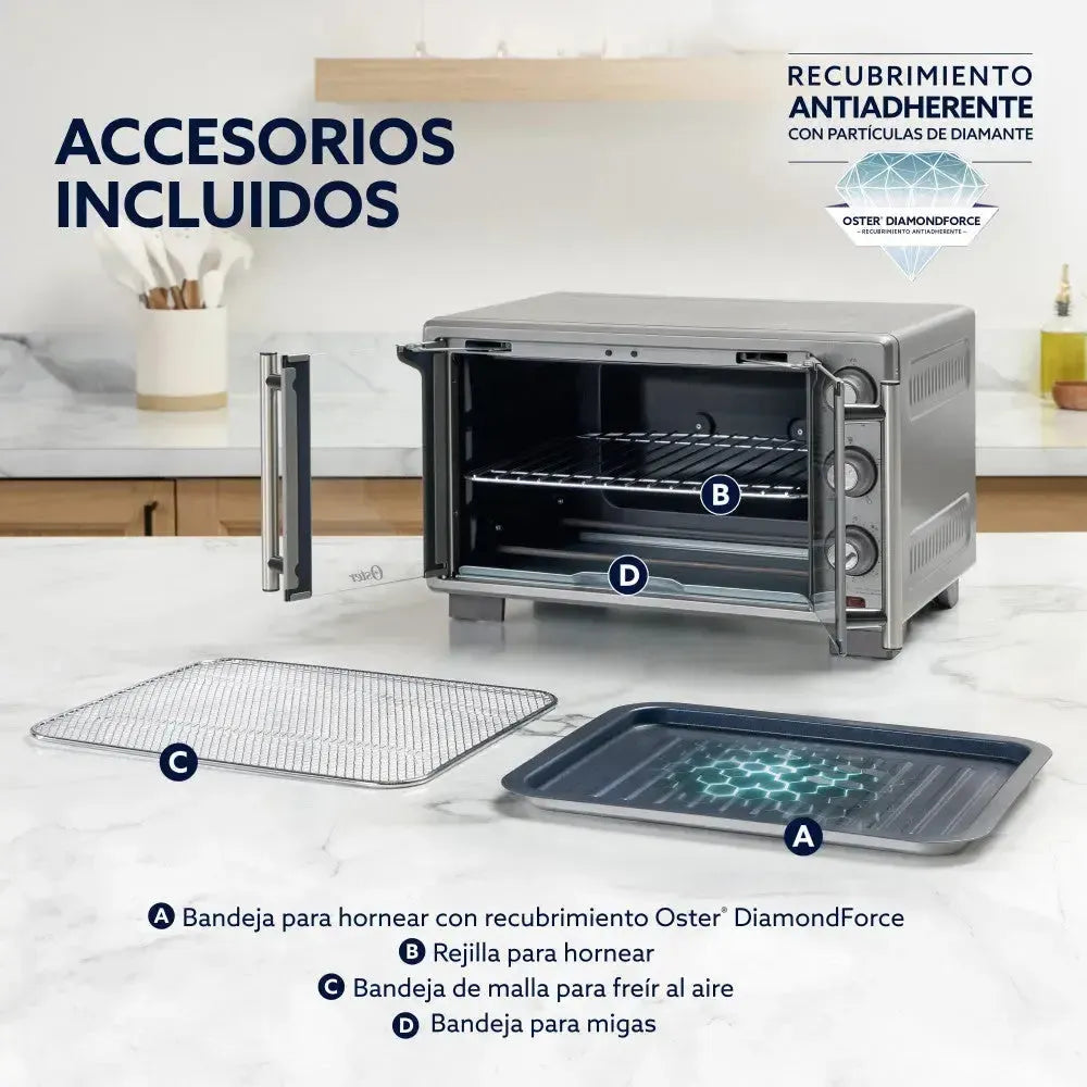 Horno Con Freidora Aire 25 Lt Tssttv25fdmafns Oster5#Gris