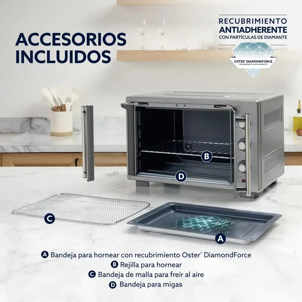 Horno Con Freidora Aire 35 Lt Tssttv35fdmafns Oster5#Gris