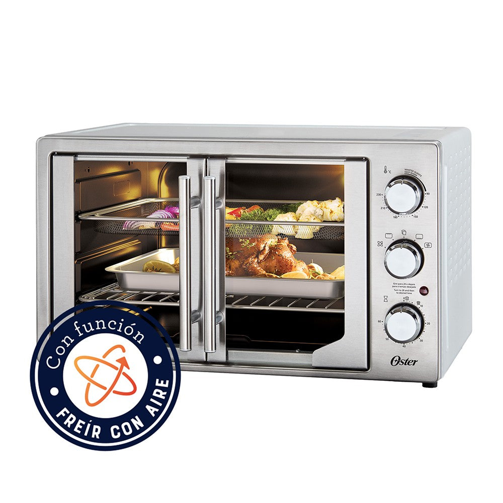 Horno con Freidora de Aire Antiadherente DiamondForce TSSTTVFDMAFNS 42 Lts Oster3#Gris