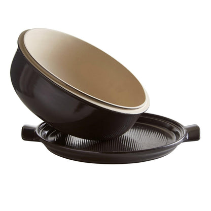 Horno de Cerámica Para Pan De Hogaza Gris Oscuro Emile Henry3#Gris