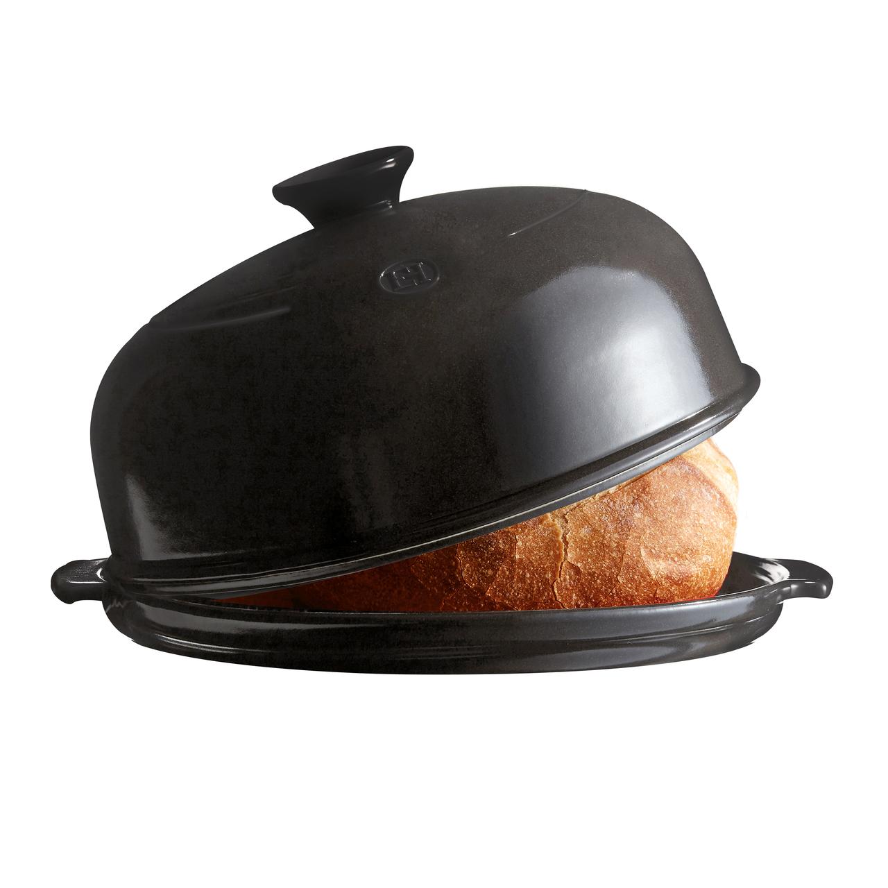 Horno de Cerámica Para Pan De Hogaza Gris Oscuro Emile Henry1#Gris