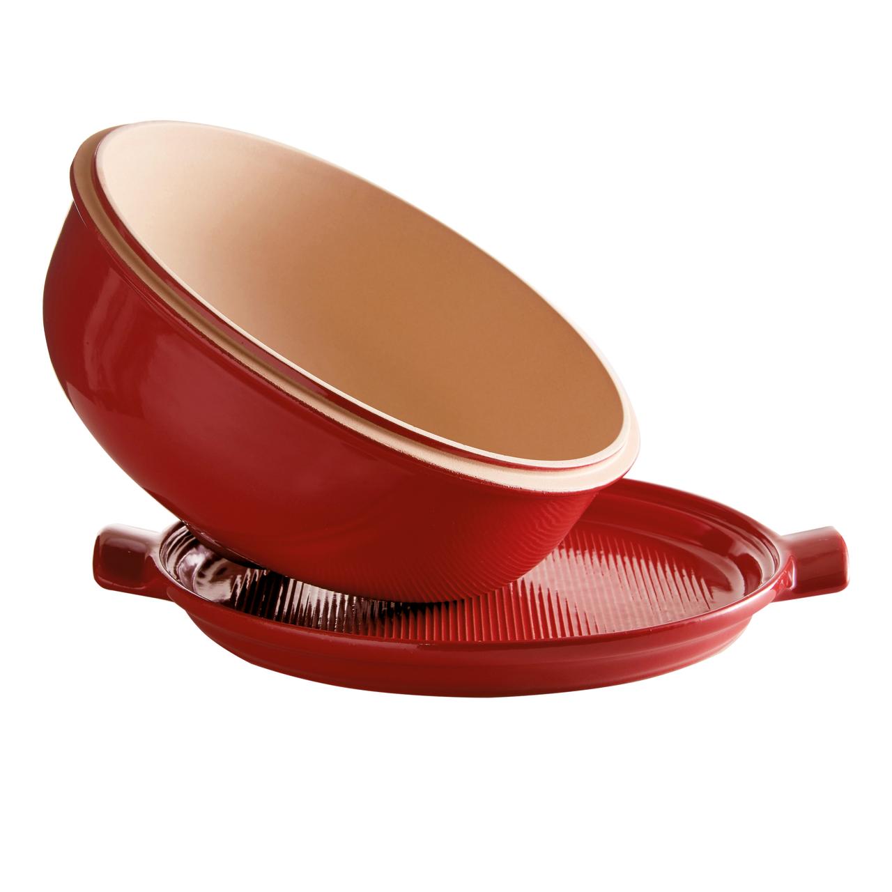 Horno de Cerámica Para Pan De Hogaza Rojo Emile Henry2#Rojo
