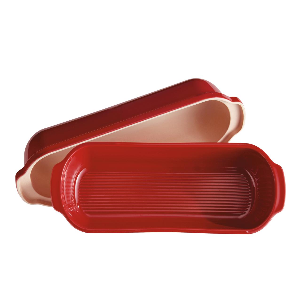 Horno De Cerámica Para Pan De Molde Grande Rojo Emile Henry3#Rojo