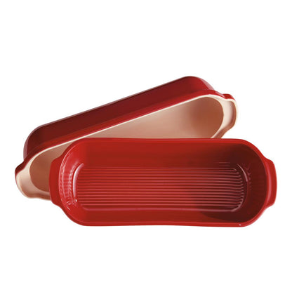 Horno De Cerámica Para Pan De Molde Grande Rojo Emile Henry3#Rojo