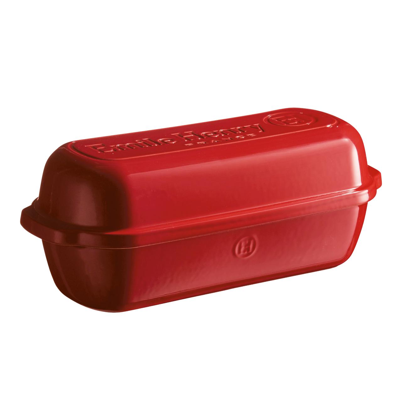 Horno De Cerámica Para Pan De Molde Grande Rojo Emile Henry1#Rojo