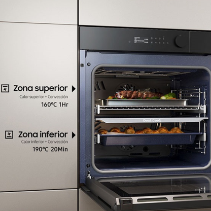 Horno Dual Cook y Air Fry con Wi-Fi NV7B5645TAK/ZS 76 Lts Samsung - Caja Dañada-Hornos Eléctricos