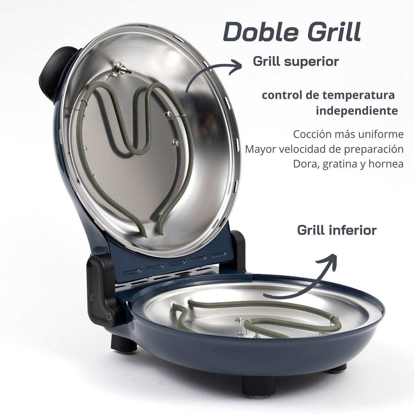 Horno Eléctrico para Pizza Control Dual de Temperatura Nápoles FDV