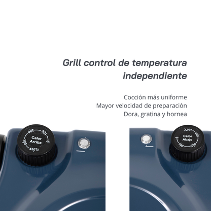 Horno Eléctrico para Pizza Control Dual de Temperatura Nápoles FDV