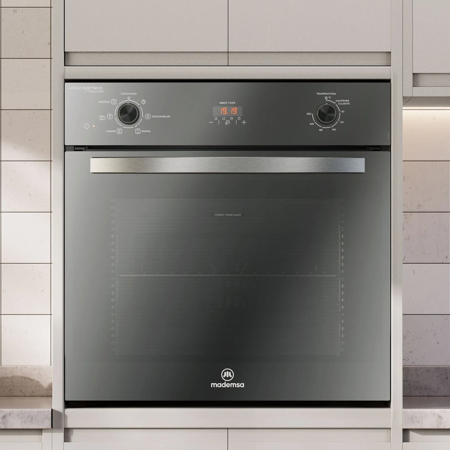 Horno Empotrable Eléctrico 59L Convector y Temporizador OM6CX Mademsa-Hornos Eléctricos