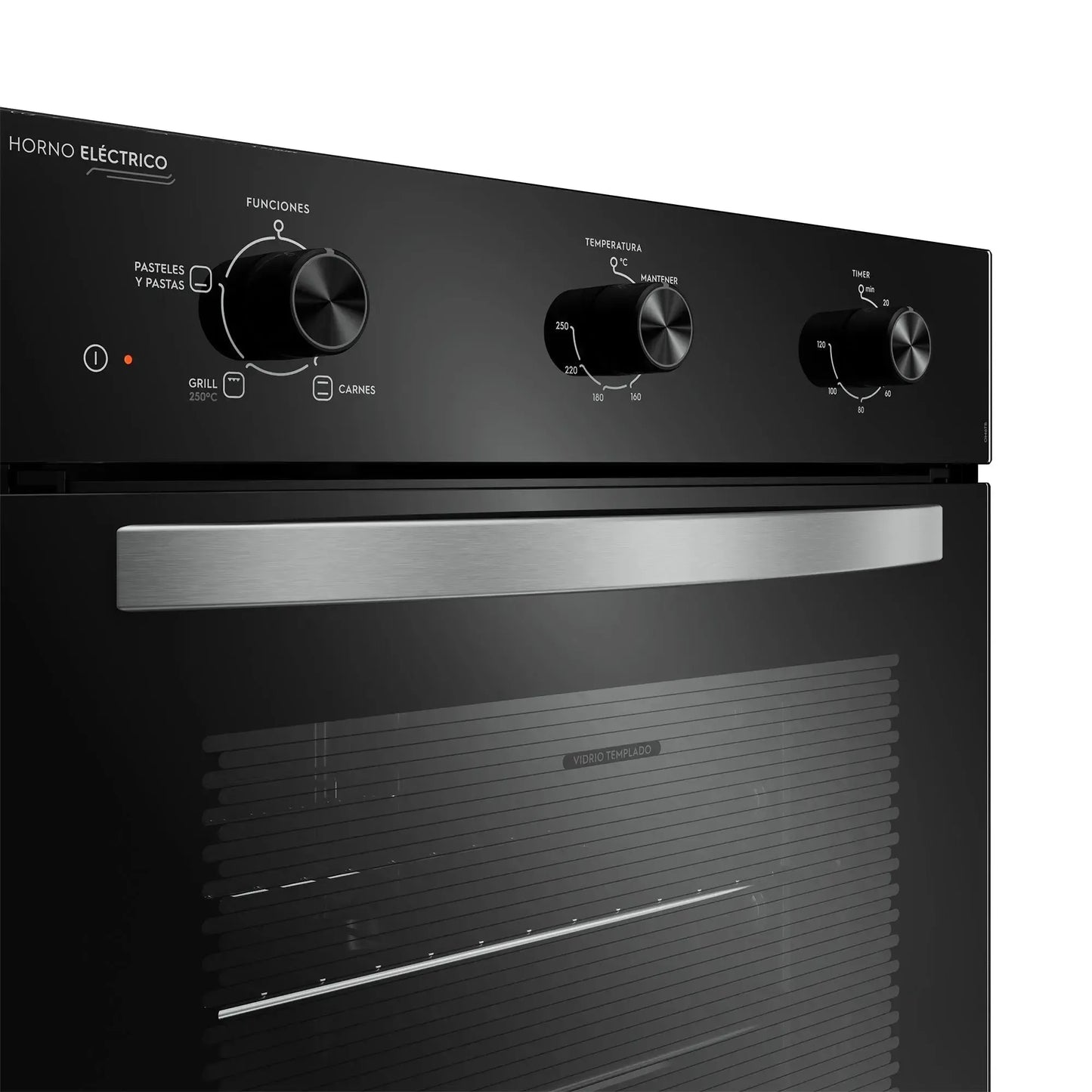 Horno Empotrable Eléctrico 59L Temporizador y Limpia Fácil OM6TB Mademsa-Hornos Eléctricos