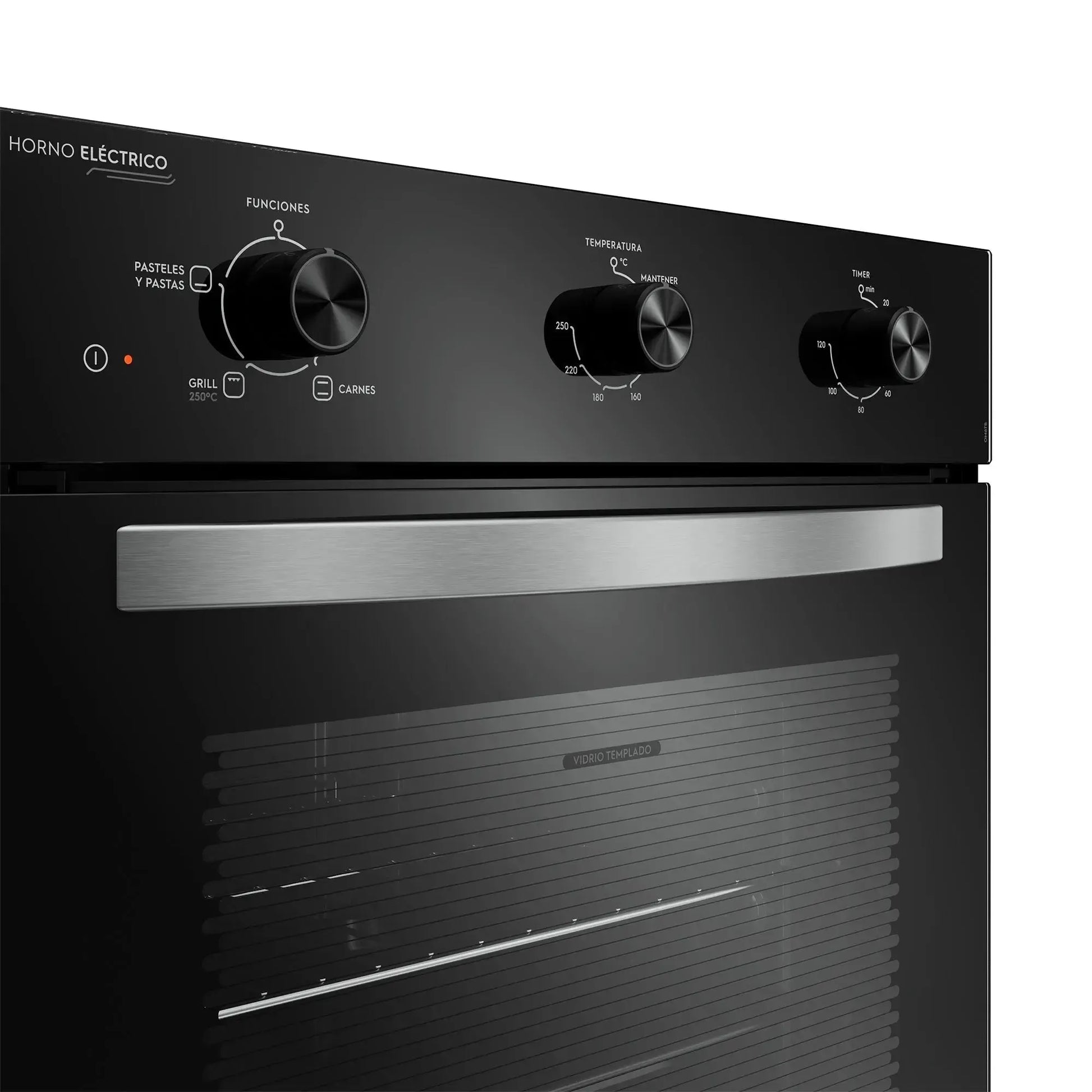 Horno Empotrable Eléctrico 59L Temporizador y Limpia Fácil OM6TB Mademsa-Hornos Eléctricos