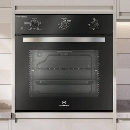 Horno Empotrable Eléctrico 59L Temporizador y Limpia Fácil OM6TB Mademsa-Hornos Eléctricos