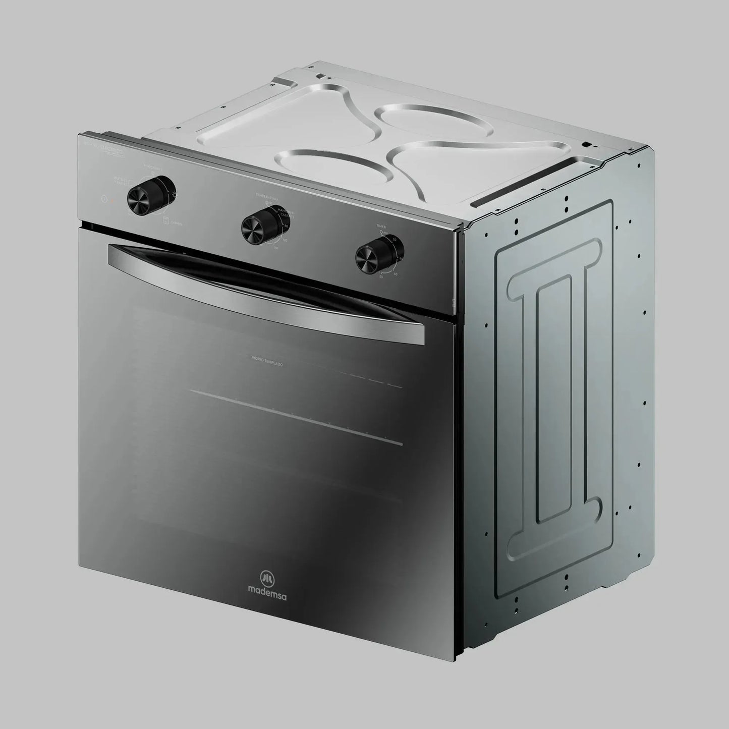 Horno Empotrable Eléctrico 59L Temporizador y Limpia Fácil OM6TX Mademsa-Hornos Eléctricos
