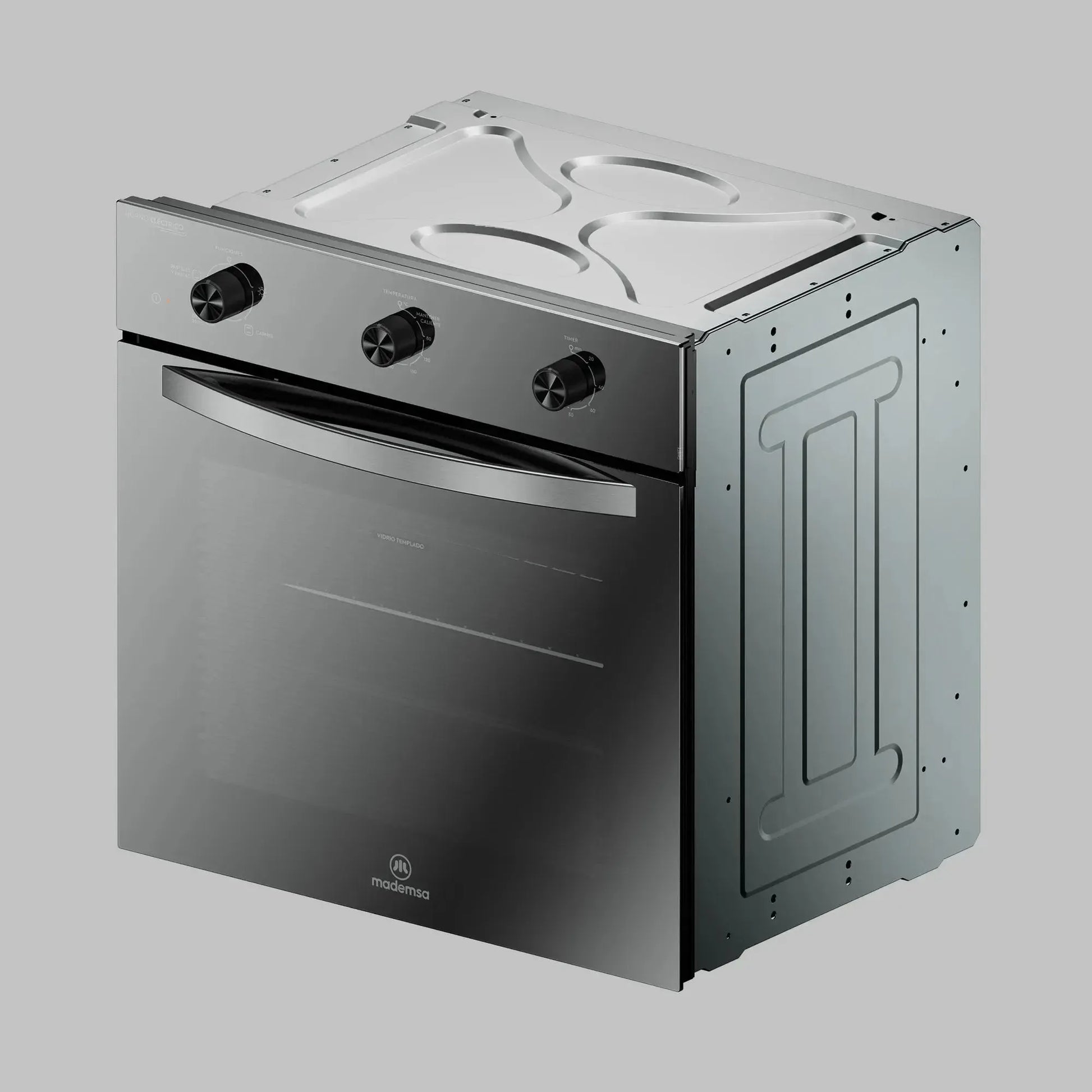 Horno Empotrable Eléctrico 59L Temporizador y Limpia Fácil OM6TX Mademsa-Hornos Eléctricos