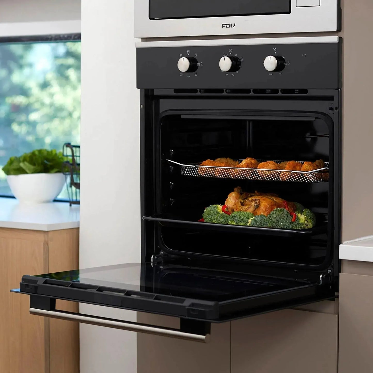 Horno Empotrado Air Fryer 60 Lts FDV - Caja Dañada-Hornos Eléctricos