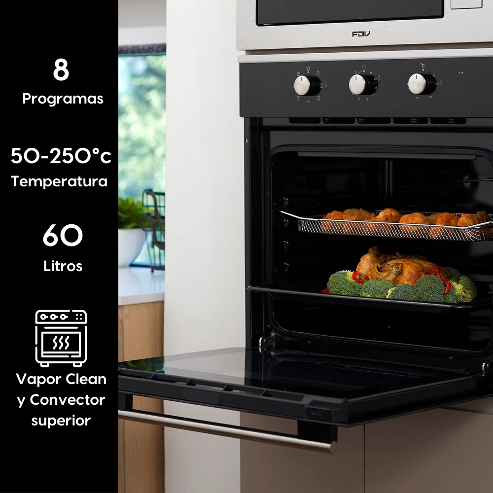 Horno Empotrado Air Fryer 60 Lts FDV-Kitchen Center
