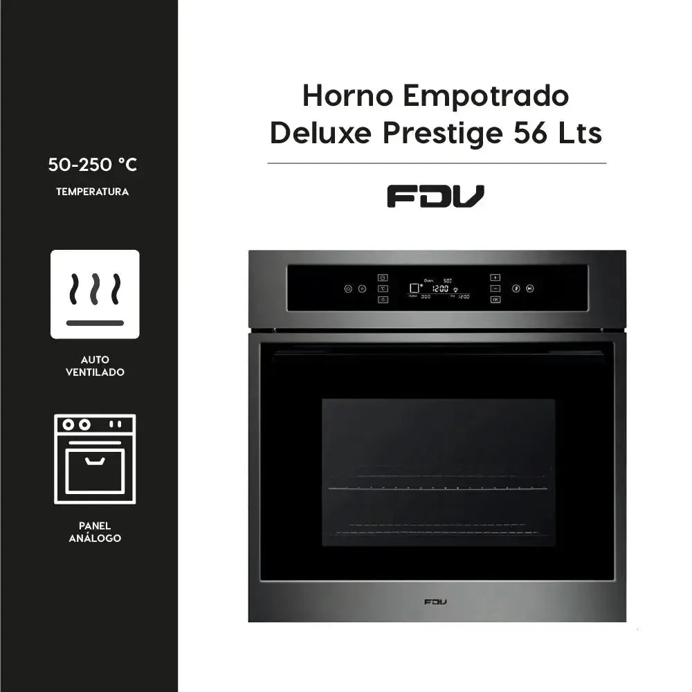 Horno Empotrado Deluxe Prestige 56 Lts FDV - Caja Dañada-Hornos Eléctricos