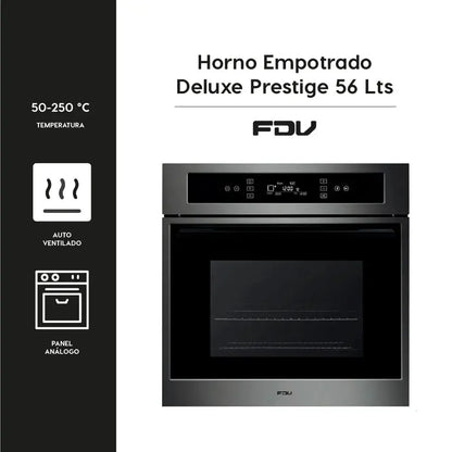 Horno Empotrado Deluxe Prestige 56 Lts FDV - Caja Dañada-Hornos Eléctricos