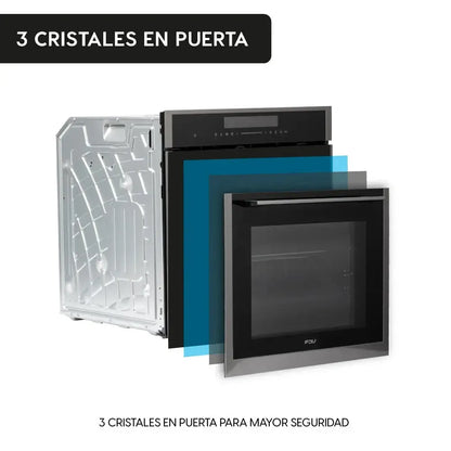 Horno Empotrado Deluxe Prestige 56 Lts FDV - Caja Dañada-Hornos Eléctricos