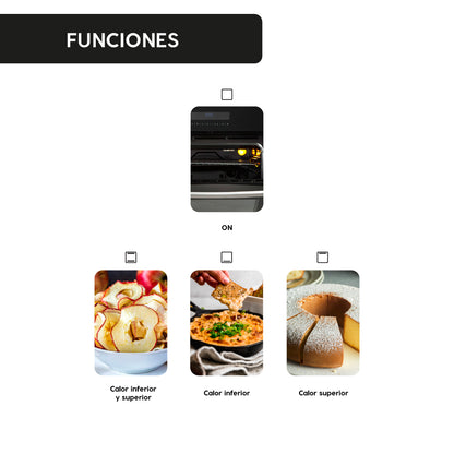 Horno Empotrado Design Black 60 Lts FDV - Caja Dañada-Hornos Eléctricos