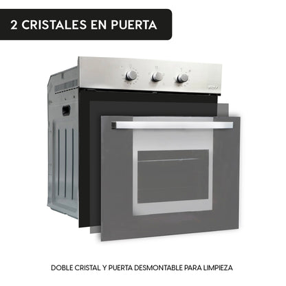 Horno Empotrado Elegance III con Grill 60 Lts FDV - Caja Dañada-Hornos Eléctricos