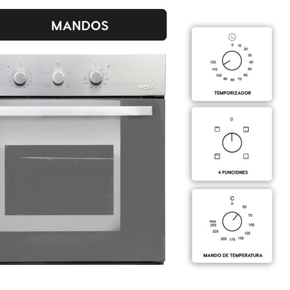 Horno Empotrado Elegance III con Grill 60 Lts FDV - Caja Dañada-Hornos Eléctricos