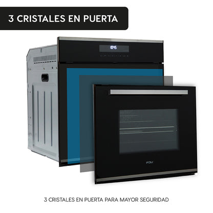 Horno Empotrado Elite Touch 60 Lts con Convector FDV - Caja Dañada-Hornos Eléctricos