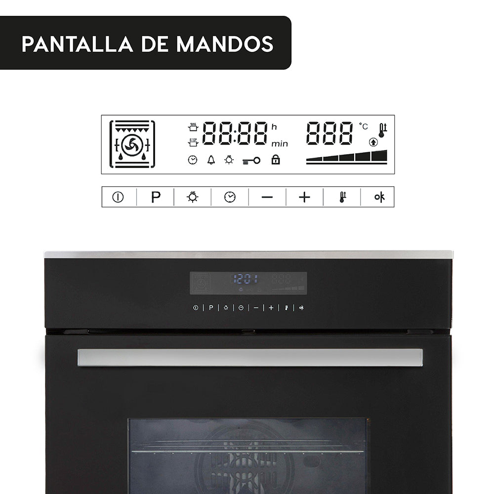 Horno Empotrado Elite Touch 60 Lts con Convector FDV - Caja Dañada-Hornos Eléctricos
