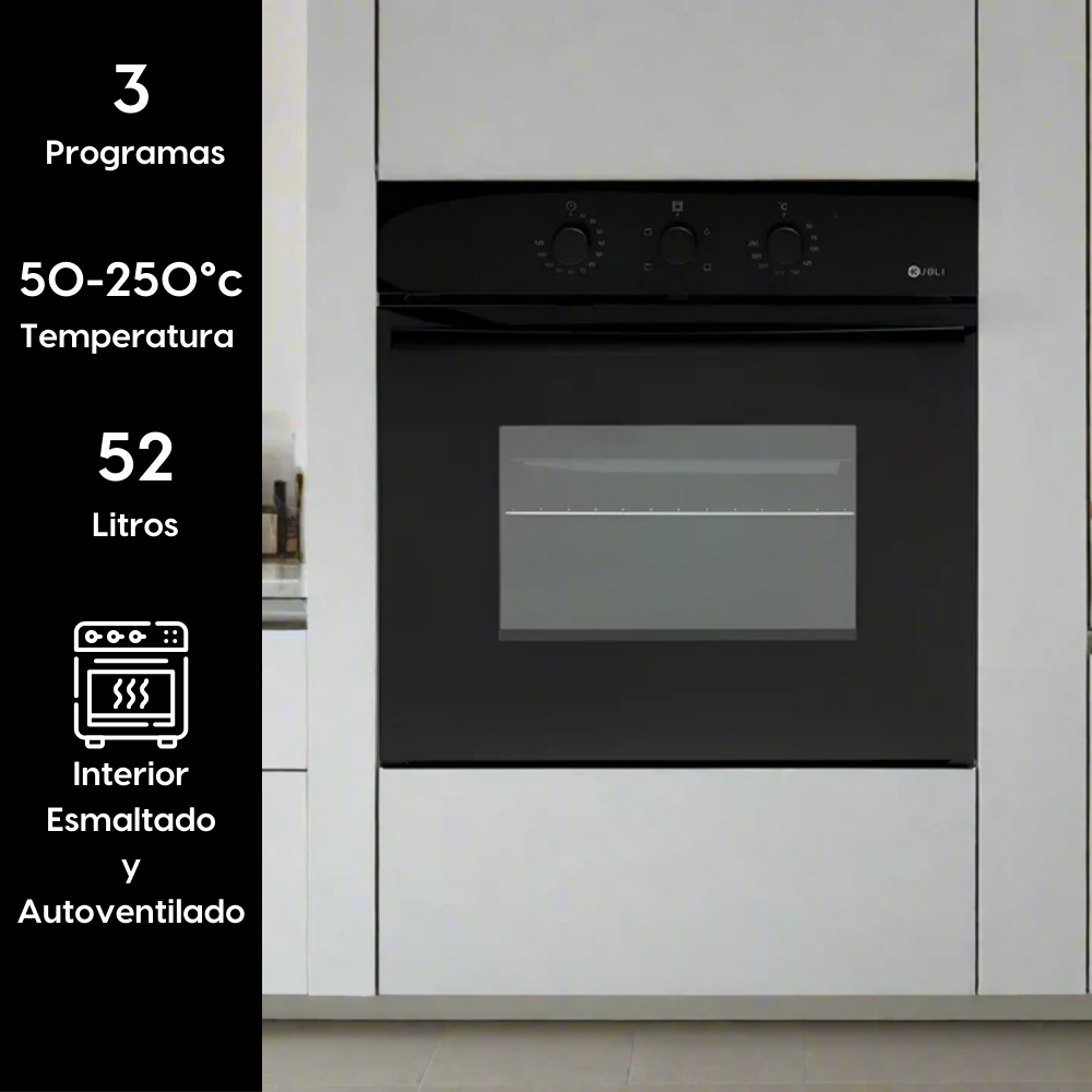 Horno Empotrado Neu Black 57 Lts Kubli - Caja Dañada-Hornos Eléctricos