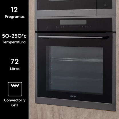 Horno Empotrado Prestige 72 Lts FDV Deluxe - Caja Dañada-Hornos Eléctricos