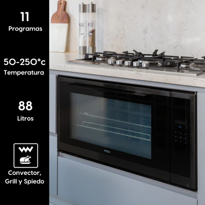Horno Empotrado Prestige Chef 90 Lts FDV Deluxe - Caja Dañada-Hornos Eléctricos