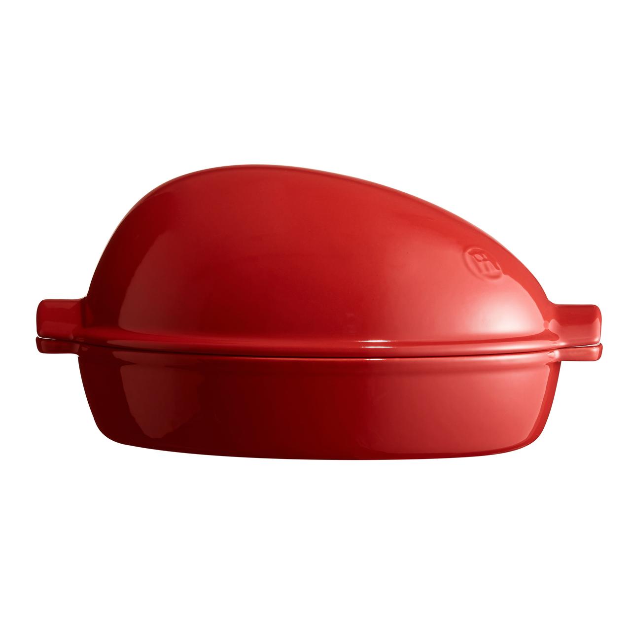 Horno Grande De Cerámica Para Asar Carne Rojo Emile Henry1#Rojo