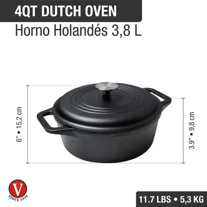 Horno Holandés 3,8 Lts Precurado Victoria-Ollas