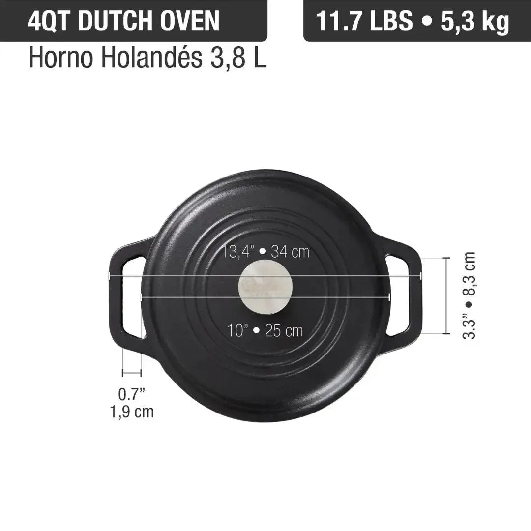 Horno Holandés 3,8 Lts Precurado Victoria-Ollas
