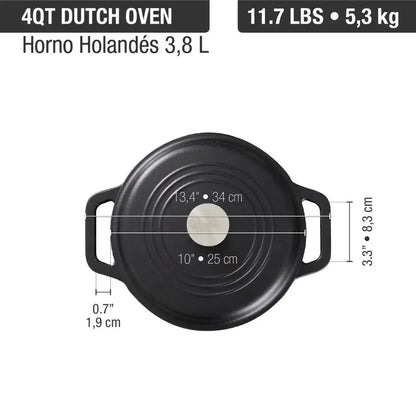 Horno Holandés 3,8 Lts Precurado Victoria-Ollas