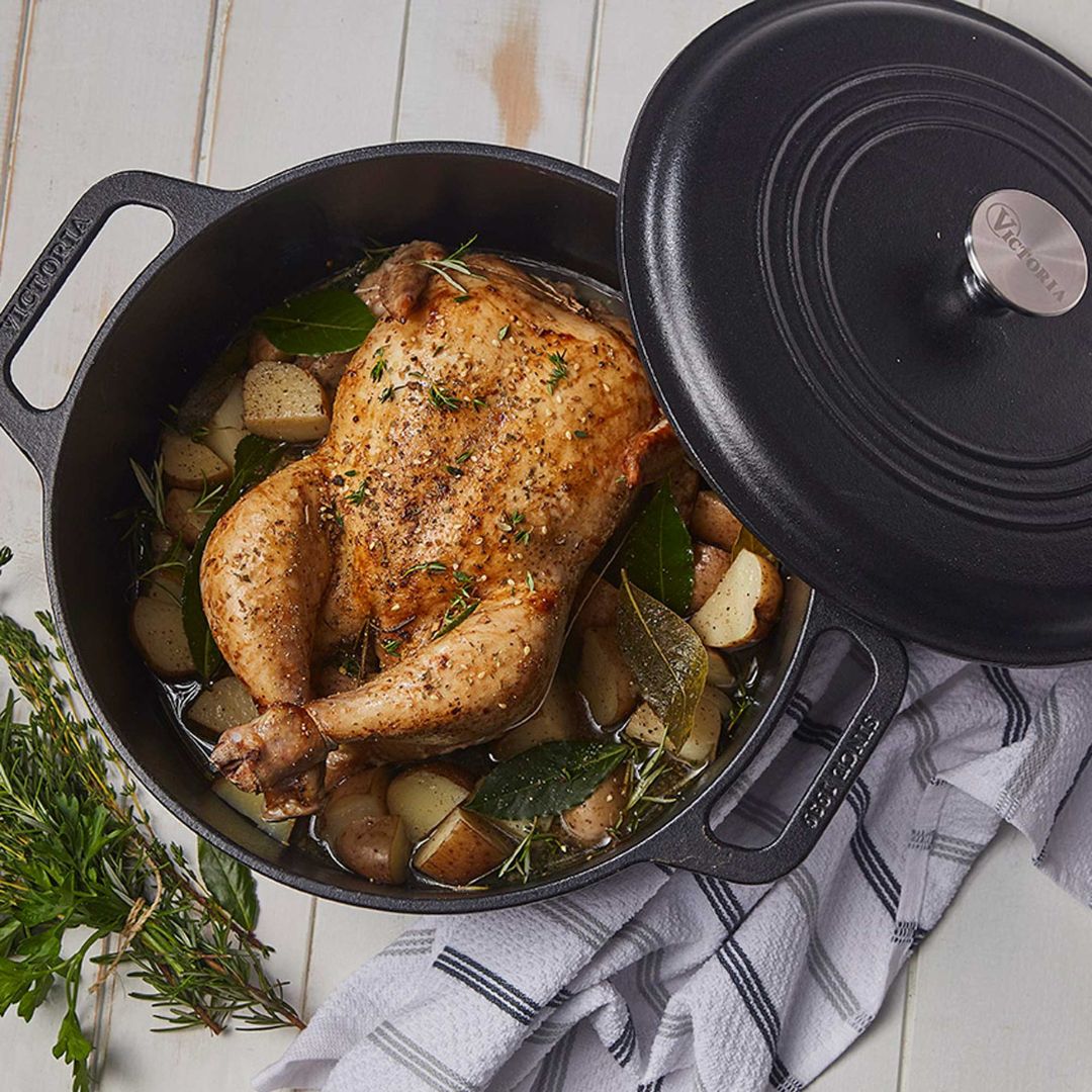 Horno Holandés 6,6 Lts Curado Victoria2#Negro