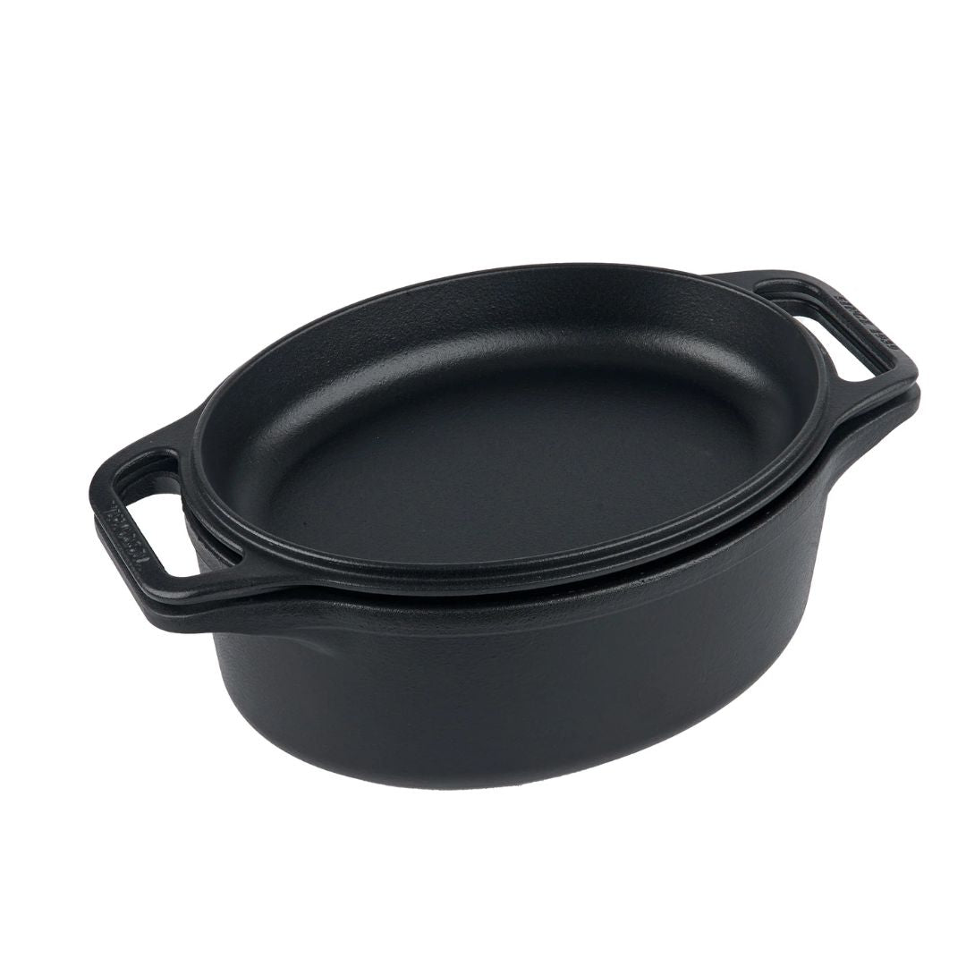 Horno Holandés Ovalado 5,7 Lts Curado Victoria10#Negro