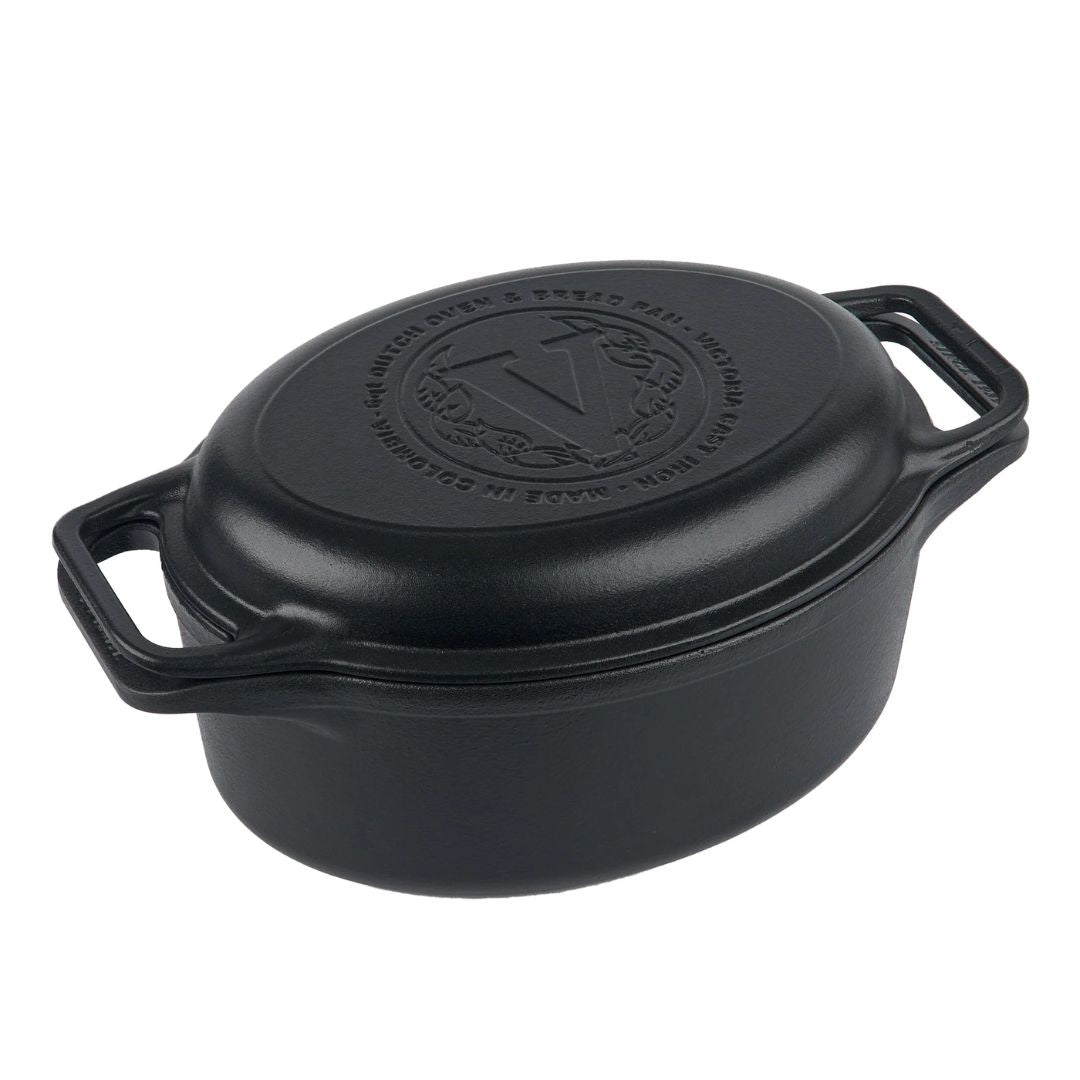 Horno Holandés Ovalado 5,7 Lts Curado Victoria9#Negro