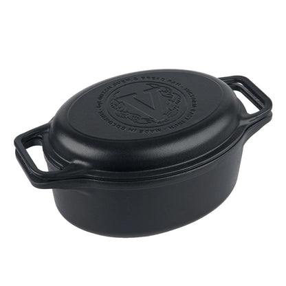 Horno Holandés Ovalado 5,7 Lts Curado Victoria9#Negro