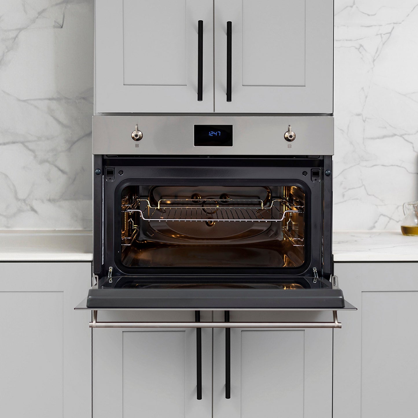 Horno Microondas Compacto 45cm SO4301M0X Smeg