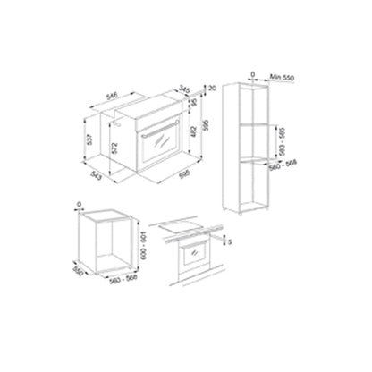 Horno Empotrado MY 99 HS BK 73 Lts Franke3#Negro